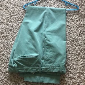 Jcrew men’s green broken in pant 32x30